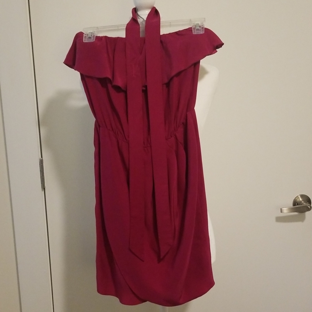 Amanda Uprichard Silk Dress Mini Pink Petite